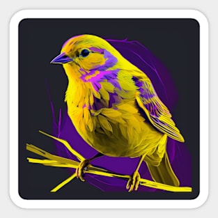 Modern Canary Design Sticker